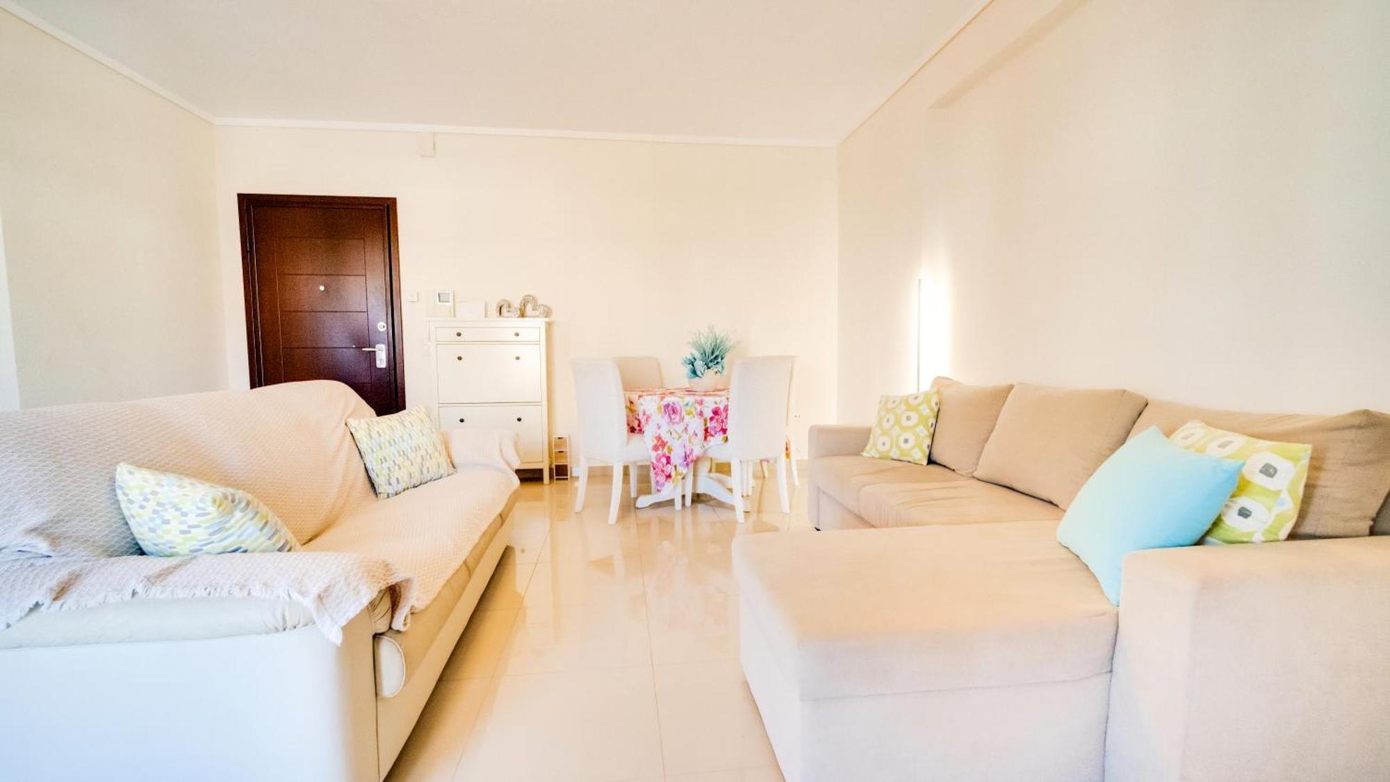 Luxury And Sunny Apartment 250 Mts From The Beach!! Peraía Dış mekan fotoğraf