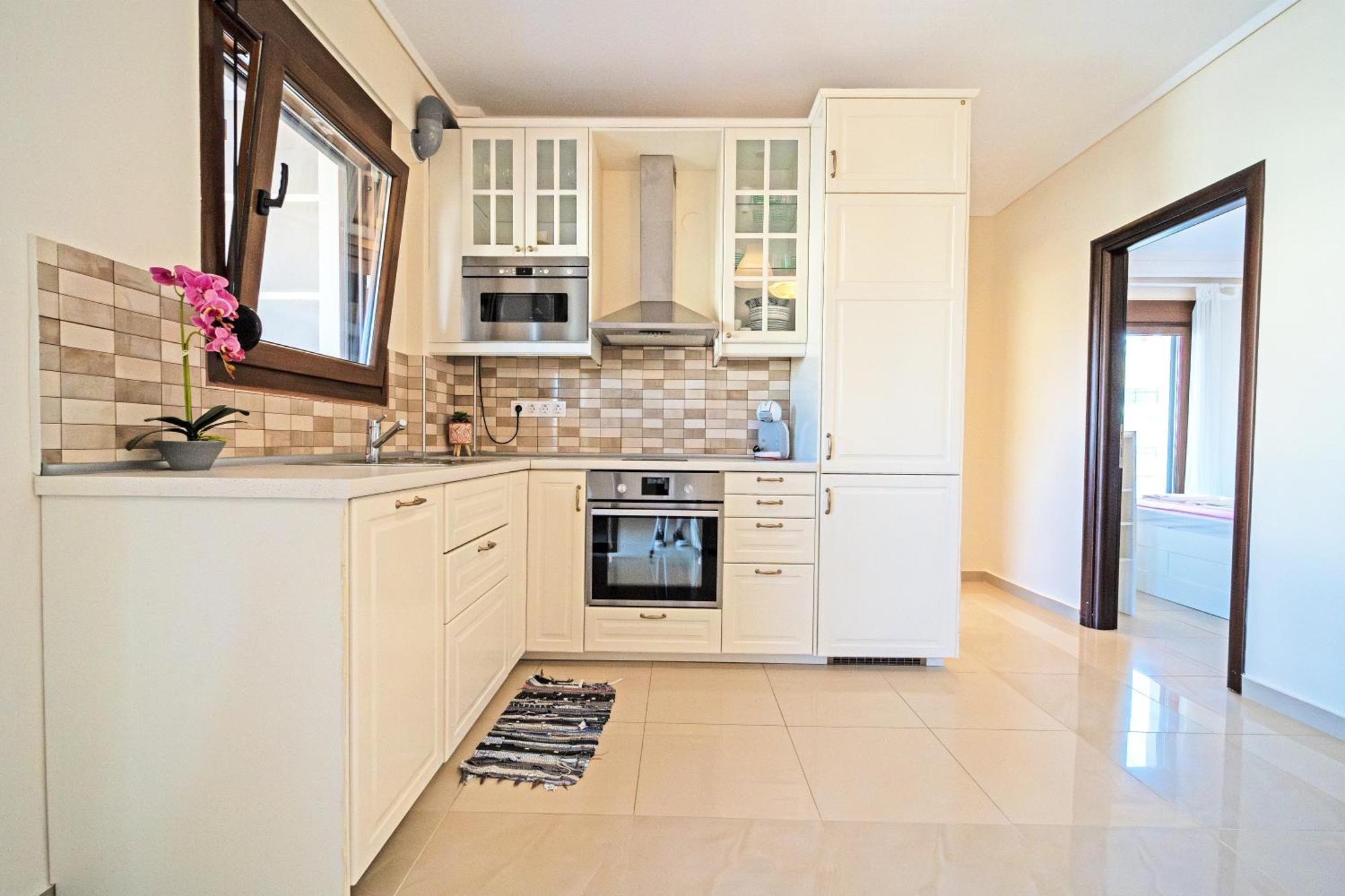 Luxury And Sunny Apartment 250 Mts From The Beach!! Peraía Dış mekan fotoğraf